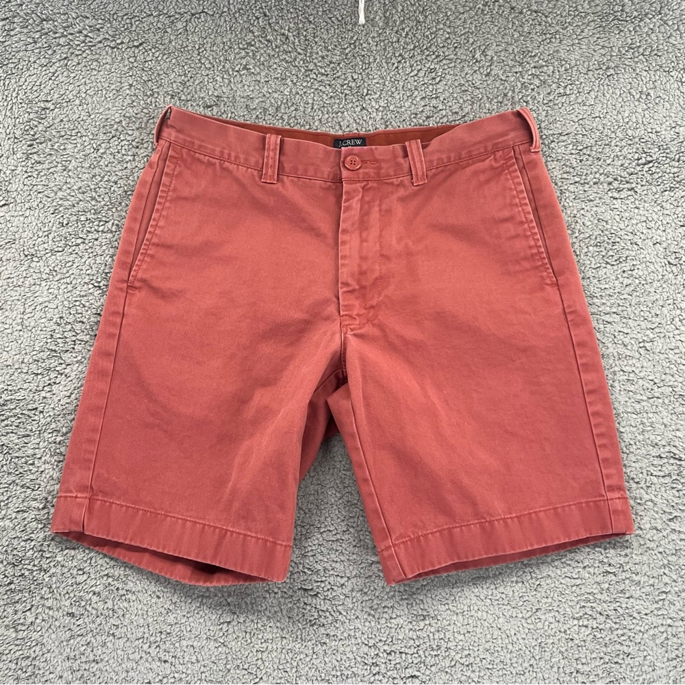 J. Crew Gramercy Chino Shorts Flat Front Pink Men Size 31